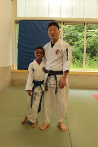 Met meester Ko Baek-yong op de foto